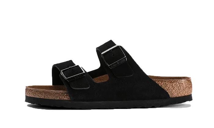 Arizona Suede Leather Soft Footbed Black - 0951321/0951323