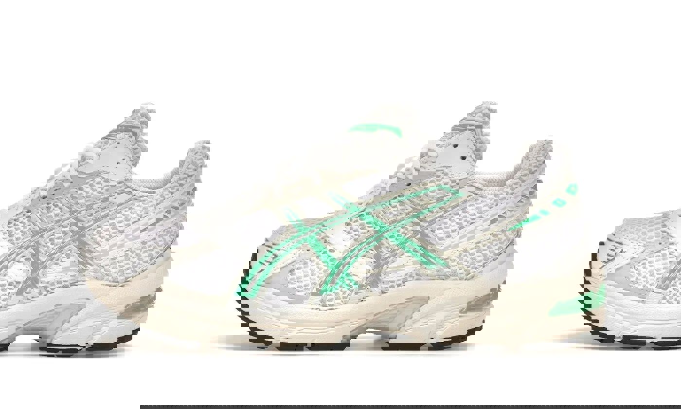 ASICS Gel-1130 White Malachite Green Off White Midsole