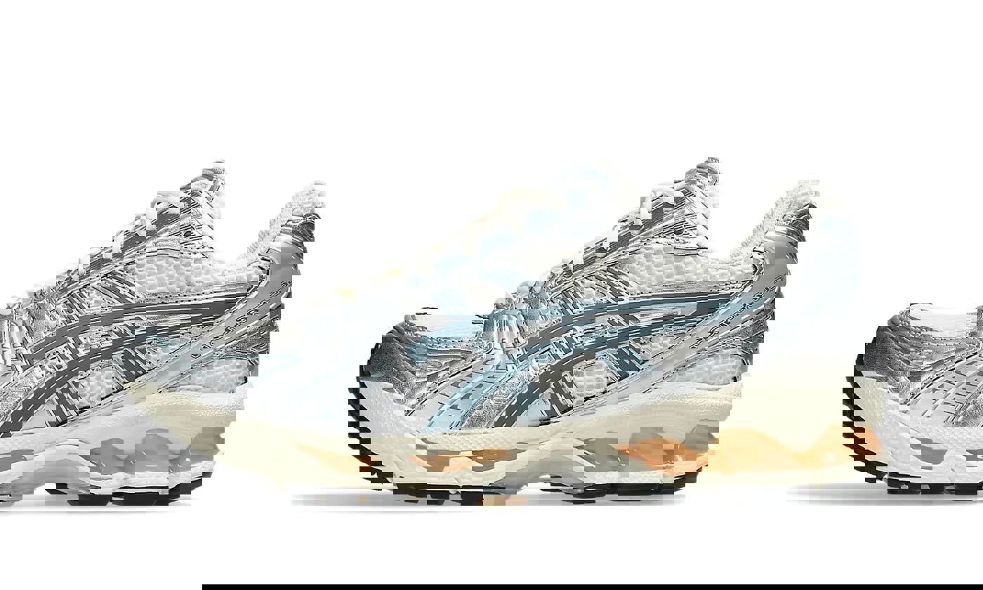 ASICS Gel-Kayano 14 Birch Pure Silver Teal Gold