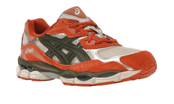 ASICS Gel-NYC Oatmeal Forest Green Orange