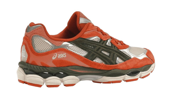 ASICS Gel-NYC Oatmeal Forest Green Orange