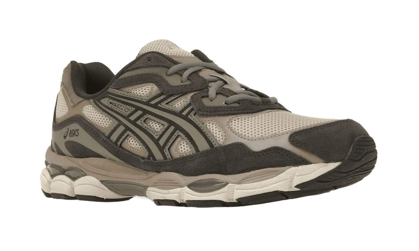 靴 asics gel-nyc in oatmeal/obsidian grey ASICS Gel-NYC Oatmeal Obsidian Gray (1201A789-250) - Shade