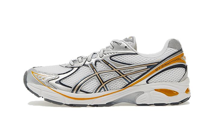 Asics white and gold online