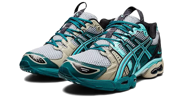 ASICS UB3-S Gel-Nimbus 9 Kiko Kostadinov Piedmont Grey Aruba Blue – limitierter Sneaker bei Shade Studios