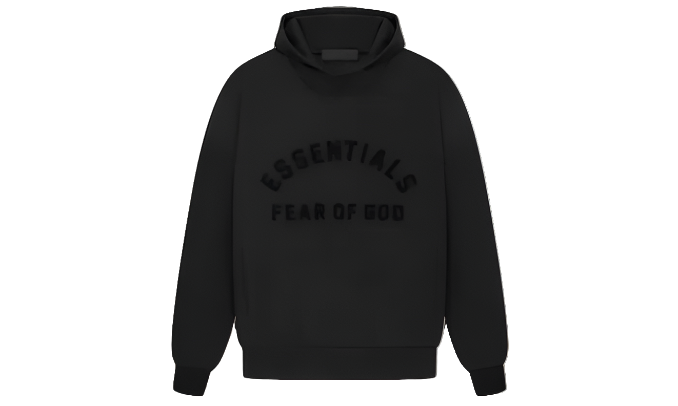 Fear of God Essentials Arch Logo Hoodie Jet Black