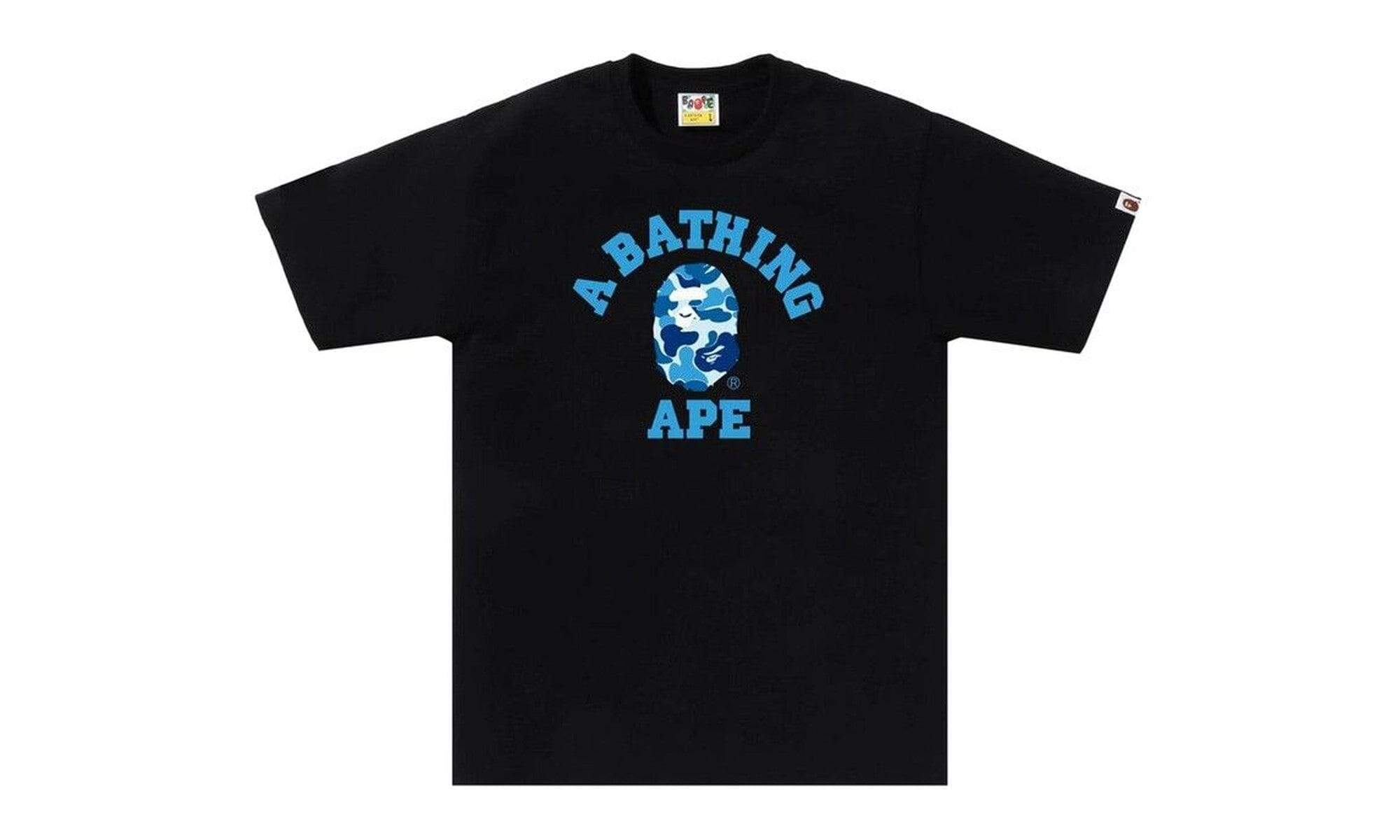 BAPE ABC Camo College Tee Black/Blue