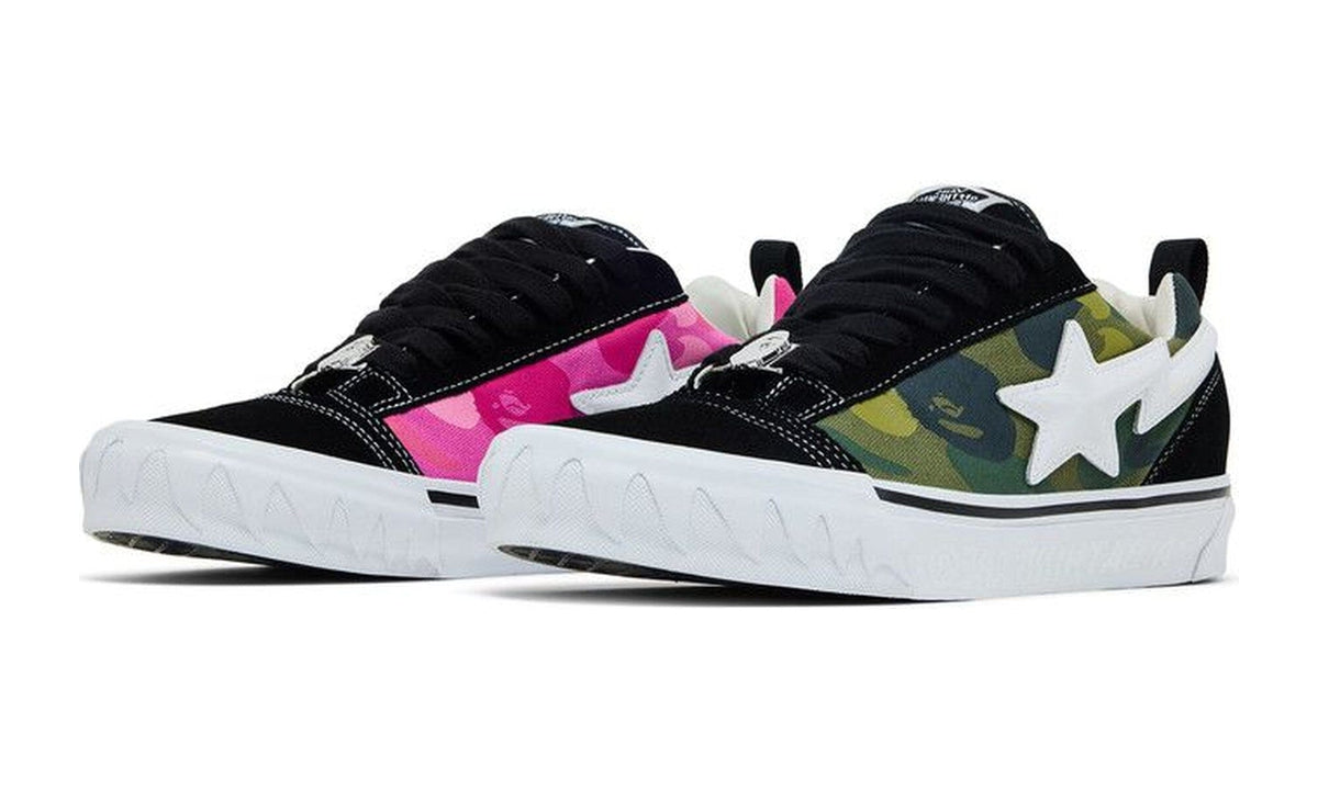 BAPE x Vans Premium Knu Skool Camo Green
