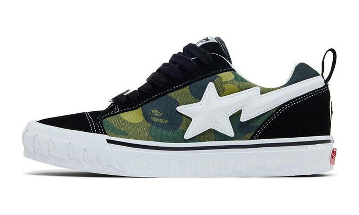 BAPE x Vans Premium Knu Skool Camo Green
