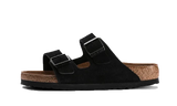 Birkenstock Arizona Suede Leather Soft Footbed Black