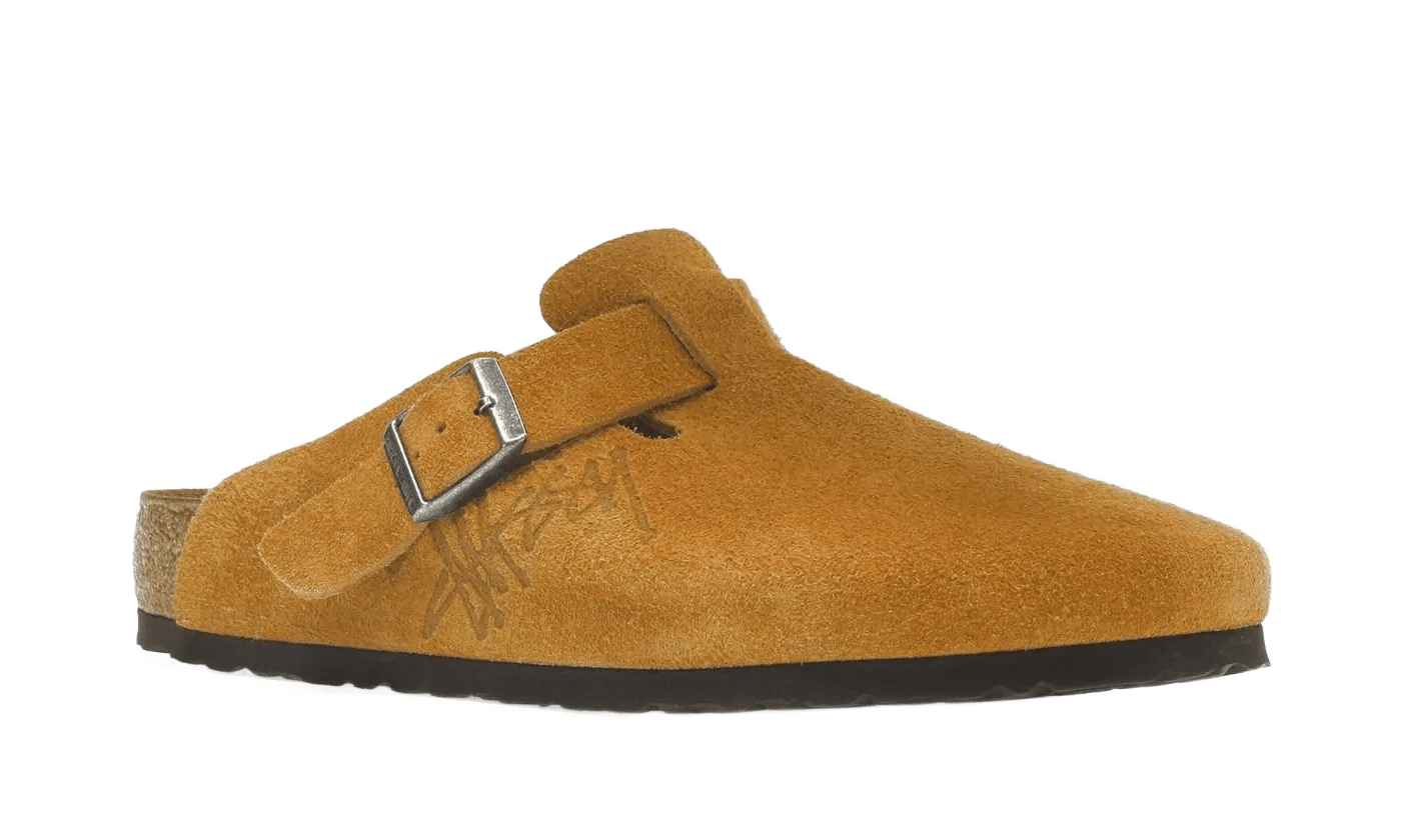 Birkenstock Boston Clog Stussy Caramel (2021) – limitierter Sneaker bei Shade Studios