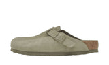 Birkenstock Boston Soft Footbed Suede Faded Khaki