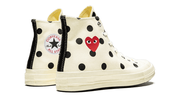 Comme des garcons converse high top polka dot best sale