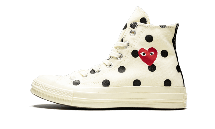 Converse Converse Chuck Taylor All-Star 70s Hi Comme des Garçons PLAY Polka Dot White - 157251C