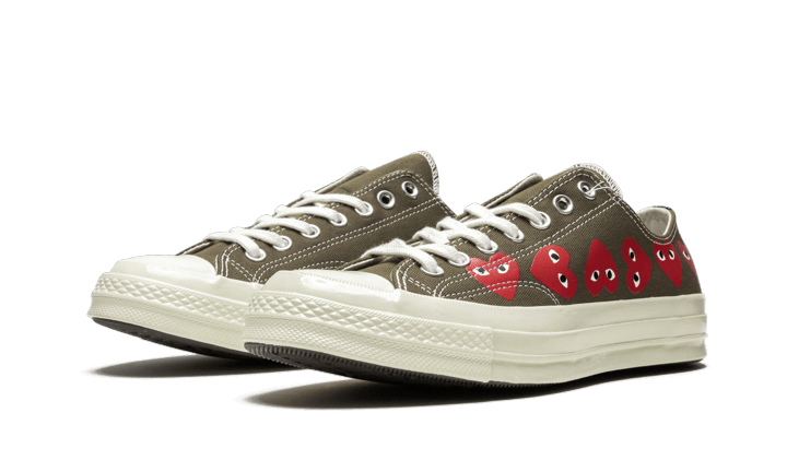 Converse Converse Chuck Taylor All-Star 70s Ox Comme des Garçons PLAY Multi Heart Green - 162976C