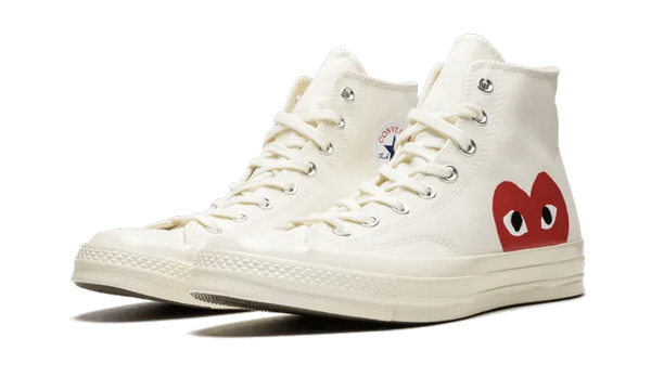 Chuck Taylor All Star 70s Hi Comme des Garcons PLAY White 150205C SHADESTUDIO.DE