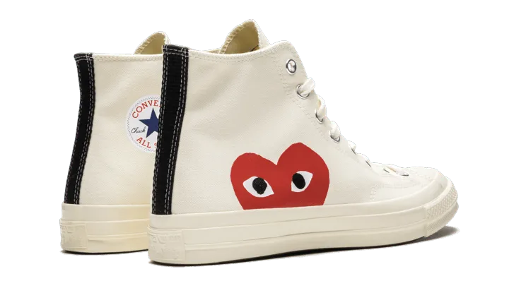 Converse Chuck Taylor All-Star 70s Hi Comme des Garçons PLAY White - 150205C