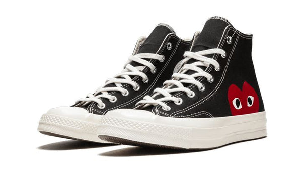 Black comme des garcons converse online