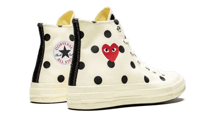 Converse Converse Chuck Taylor All-Star 70s Hi Comme des Garçons PLAY Polka Dot White - 157251C