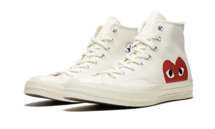 Converse Chuck Taylor All-Star 70s Hi Comme des Garçons PLAY White – limitierter Sneaker bei Shade Studios