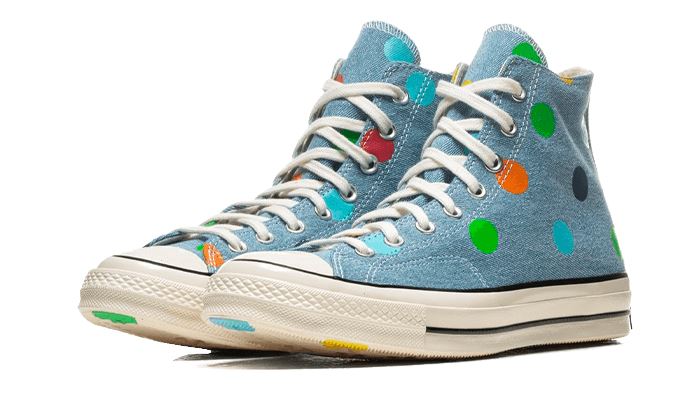 Converse Chuck Taylor All-Star 70s Hi Golf Wang Denim Polka Dots – limitierter Sneaker bei Shade Studios