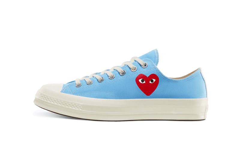 Converse Chuck Taylor All-Star 70s Ox Comme des Garçons PLAY Bright Blue – limitierter Sneaker bei Shade Studios