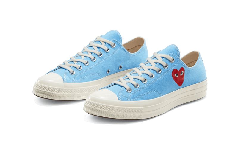 Converse Chuck Taylor All-Star 70s Ox Comme des Garçons PLAY Bright Blue – limitierter Sneaker bei Shade Studios