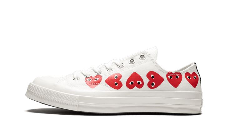 Converse Chuck Taylor All-Star 70s Ox Comme des Garçons PLAY Multi-Heart White – limitierter Sneaker bei Shade Studios