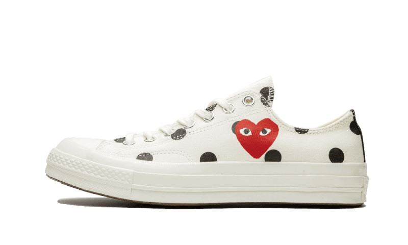 Converse Chuck Taylor All-Star 70s Ox Comme des Garçons PLAY Polka Dot White – limitierter Sneaker bei Shade Studios
