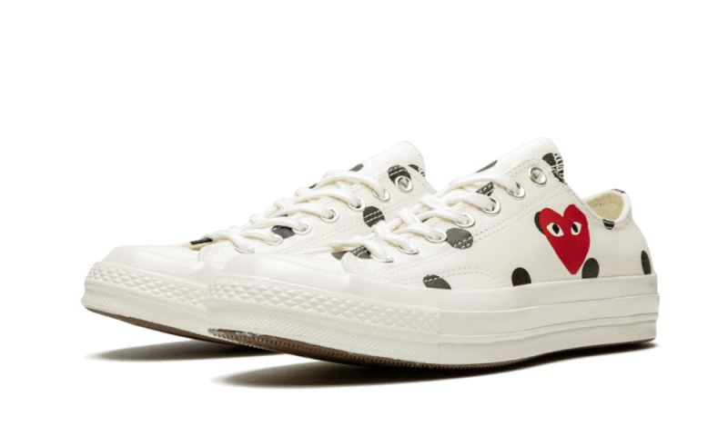 Converse Chuck Taylor All-Star 70s Ox Comme des Garçons PLAY Polka Dot White – limitierter Sneaker bei Shade Studios