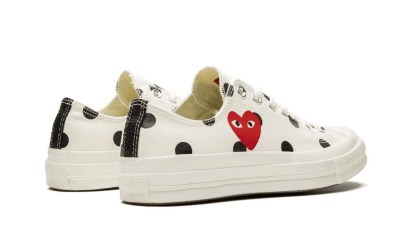Converse Chuck Taylor All-Star 70s Ox Comme des Garçons PLAY Polka Dot White – limitierter Sneaker bei Shade Studios