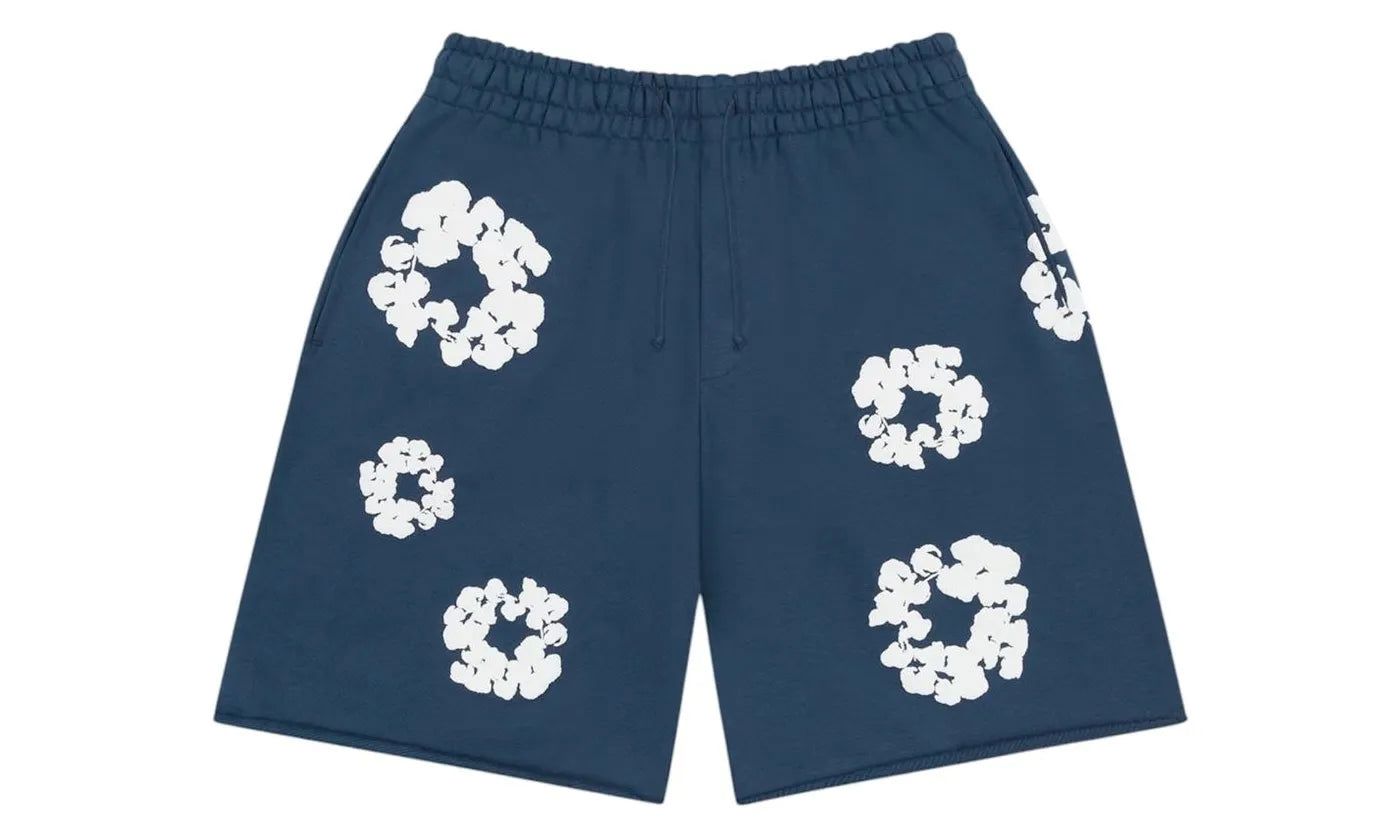 Denim Tears Cotton Wreath Sweatshorts Navy - DT-DENIM TE-MULTI