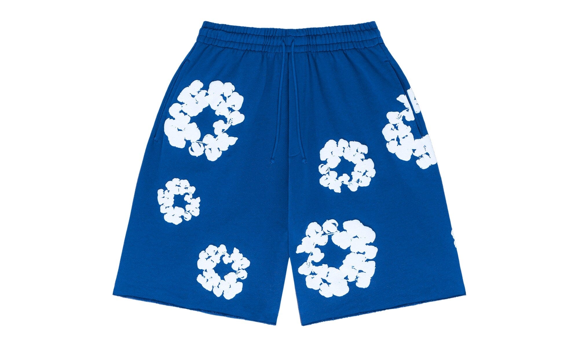 Denim Tears The Cotton Wreath Shorts Royal Blue