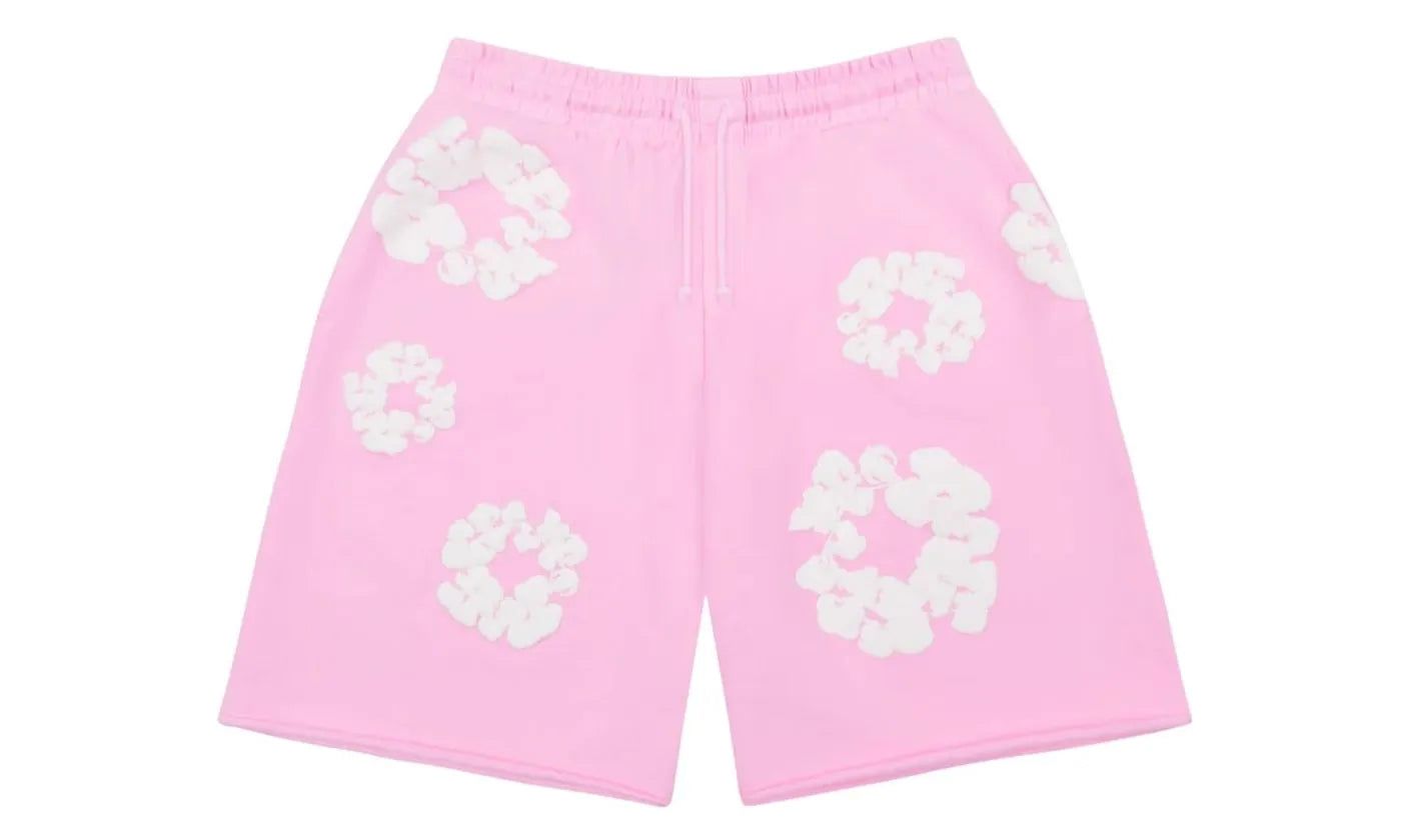 Denim Tears The Cotton Wreath Sweatshorts Powder Pink - DT-DTTCWS-POWDERPINK1