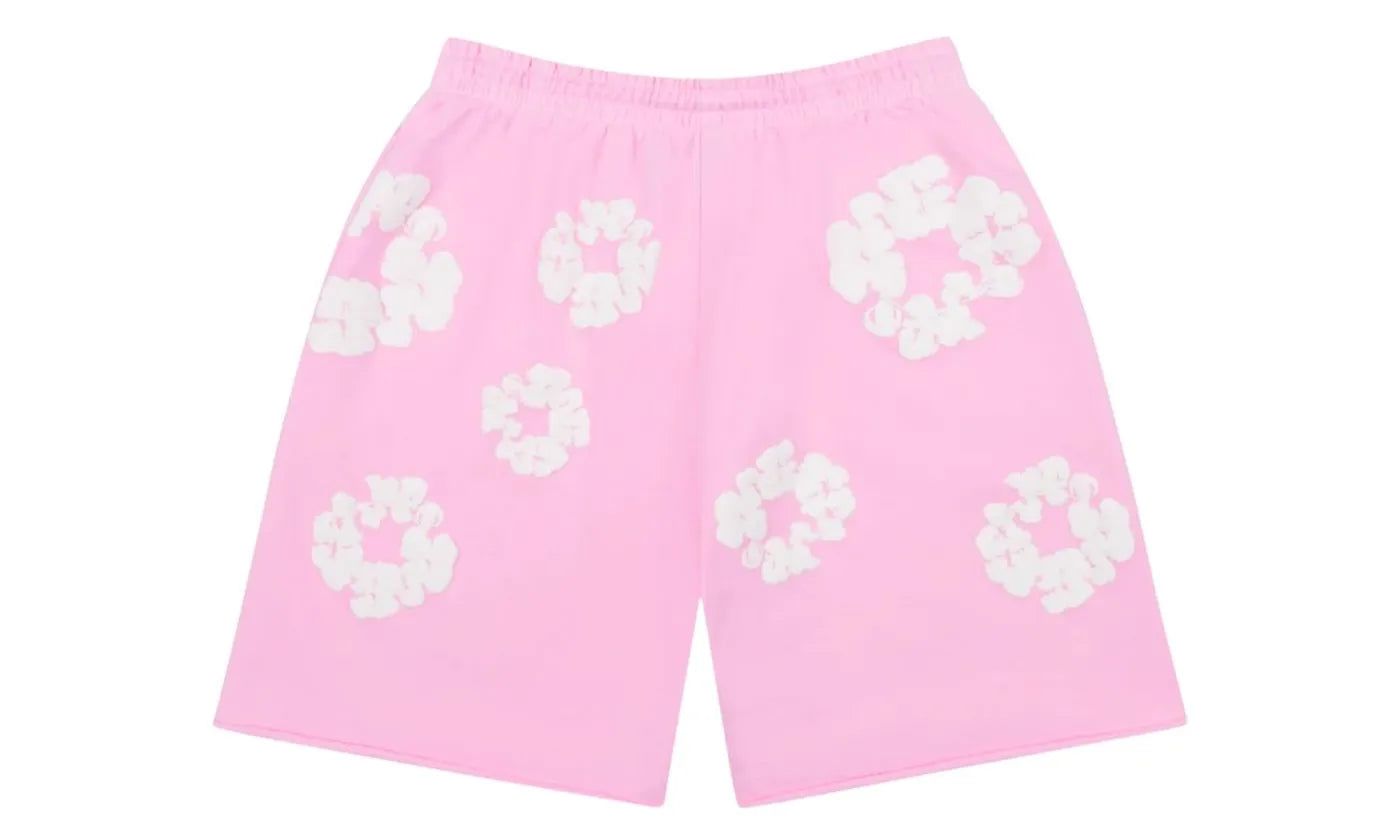 Denim Tears The Cotton Wreath Sweatshorts Powder Pink - DT-DTTCWS-POWDERPINK1