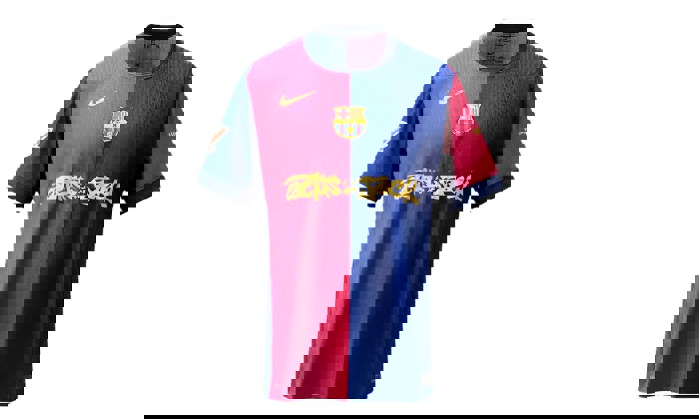FC Barcelona x Travis Scott Limited Edition Match Home 2024/25 Jersey Blue/Scarlet