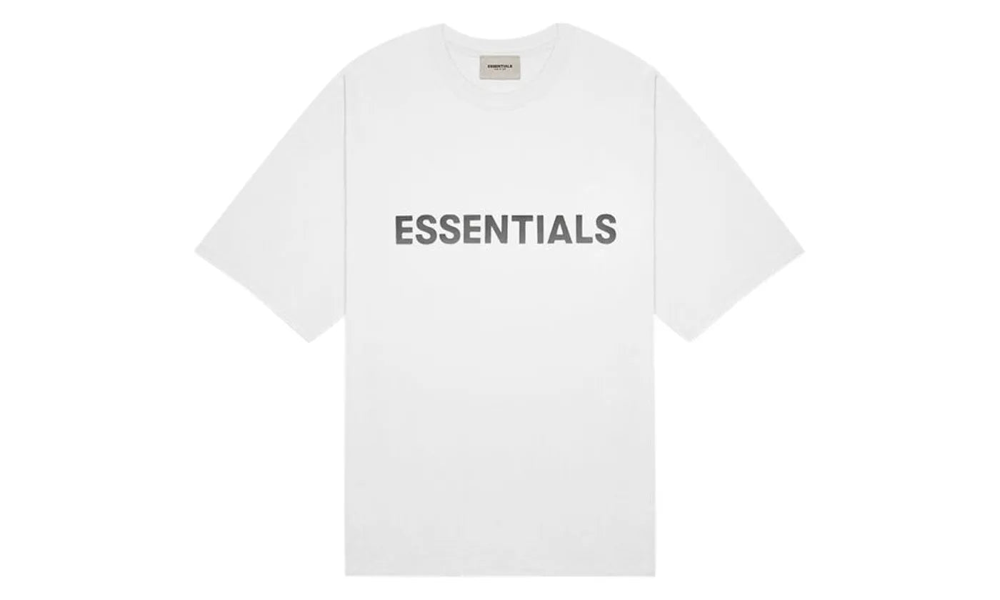 Fear of God Essentials 3D Silicon Applique Boxy T-Shirt White – limitierter Sneaker bei Shade Studios