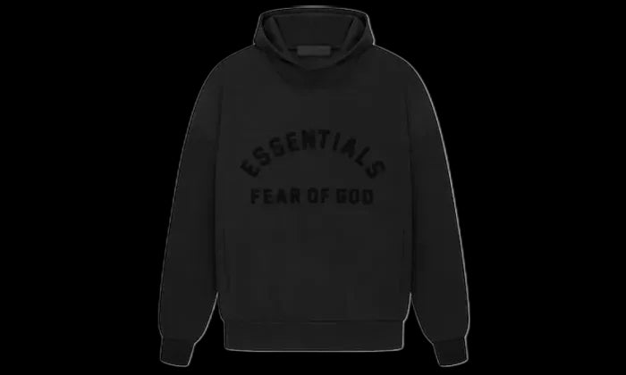 Fear of God Essentials Arch Logo Hoodie Jet Black – limitierter Sneaker bei Shade Studios