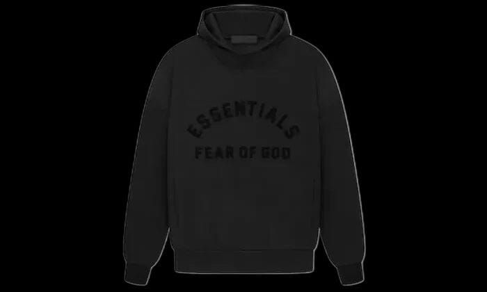 Fear of God Essentials Arch Logo Hoodie Jet Black - 192SP232050F