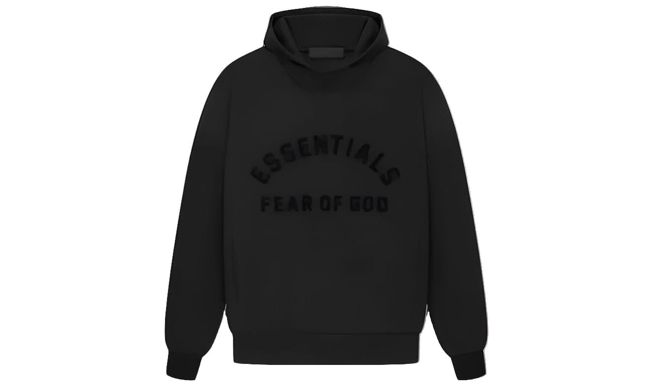 Fear of God Essentials Arch Logo Hoodie Jet Black - 192SP232050F