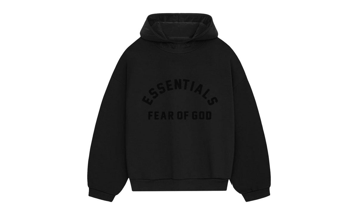 Fear of God Essentials Nylon Fleece Hoodie Jet Black/Jet Black