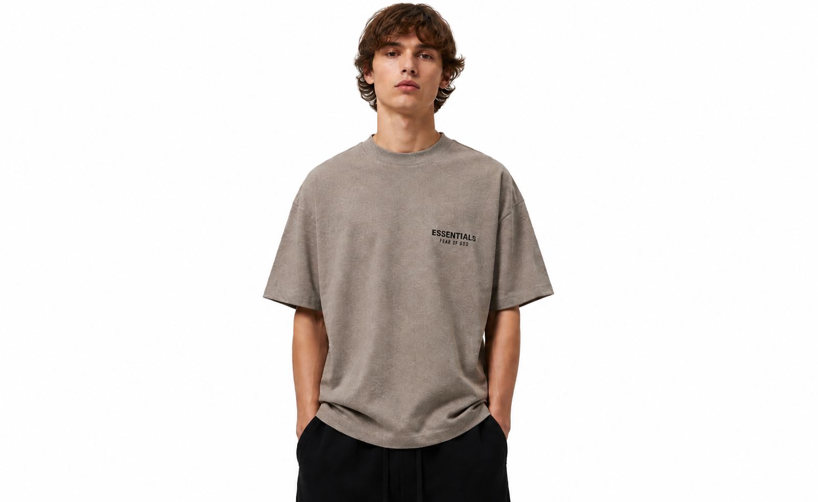 Fear Of God Fear of God Essentials Classic Short Sleeve Tee (FW25) Homestead Heather apparels Fear Of God 