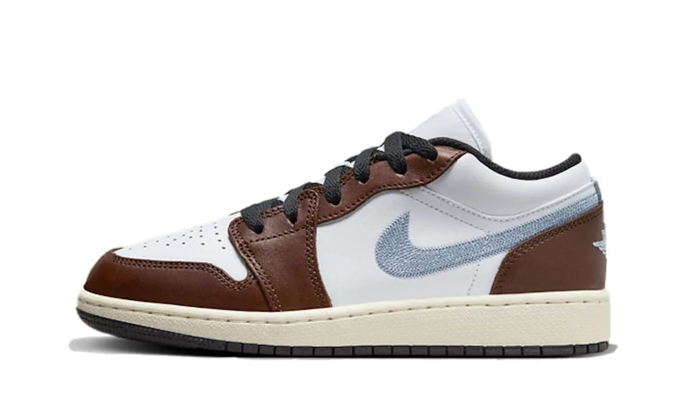 Air Jordan 1 Low Mocha Blue Grey - FQ8156-142