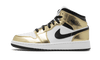 Air Jordan 1 Mid White Metallic Gold - DC1419-700 / DC1420-700