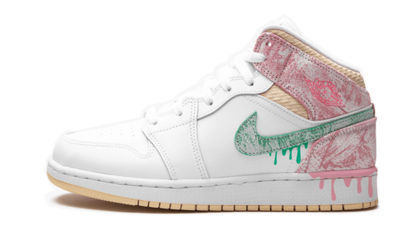 Air Jordan 1 Mid SE Paint Drip - DD1666-100