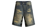 LOSTSHDWS Dstry Denim Shorts Blue/Black