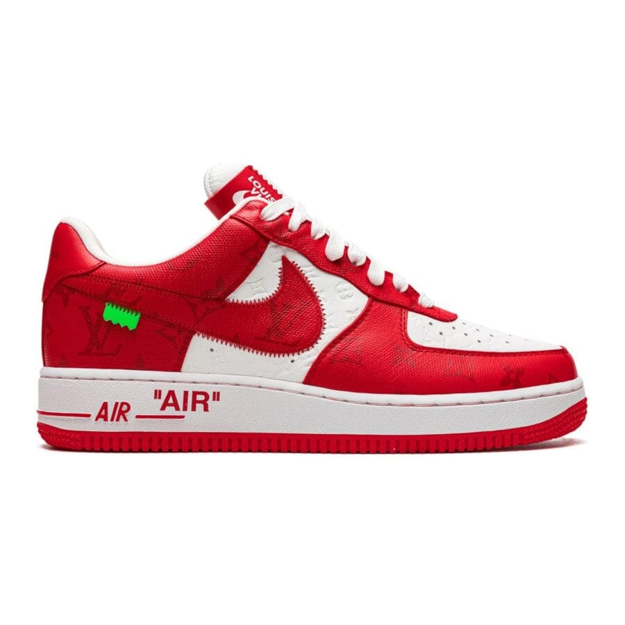 Louis Vuitton Nike Air Force 1 Low By Virgil Abloh White Red Air Force Nike 