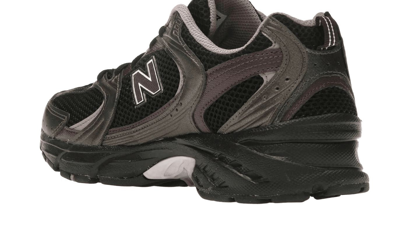 New Balance 530 Black Metallic Plum Brown