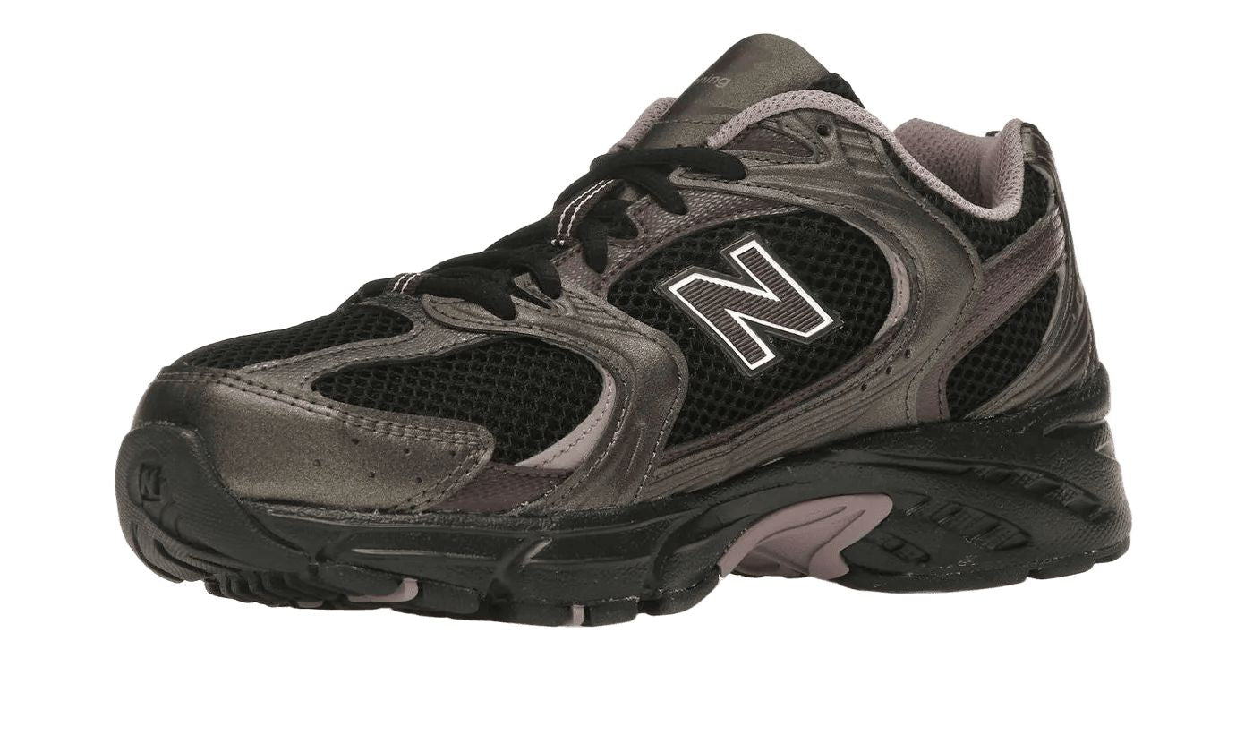 New Balance 530 Black Metallic Plum Brown