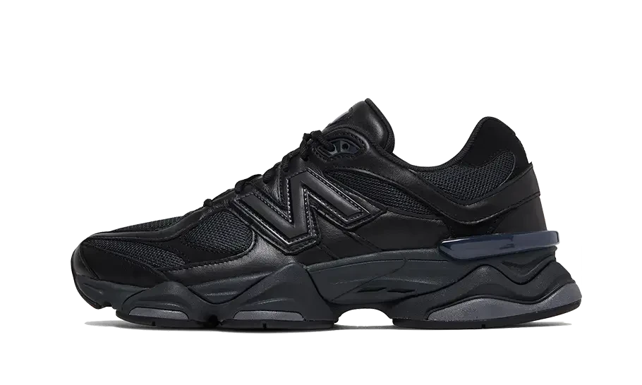 New Balance 9060 Triple Black Leather 36 EU - Main Image