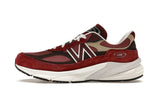 New Balance 990v6 MiUSA Teddy Santis Burgundy Tan